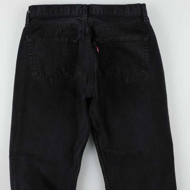 Levi's 501 0165 Euro Model Black Denim Straight Leg Jeans, Made in Spain, Men's Size W30 (approx.) cotton black type Vintage Second Hand