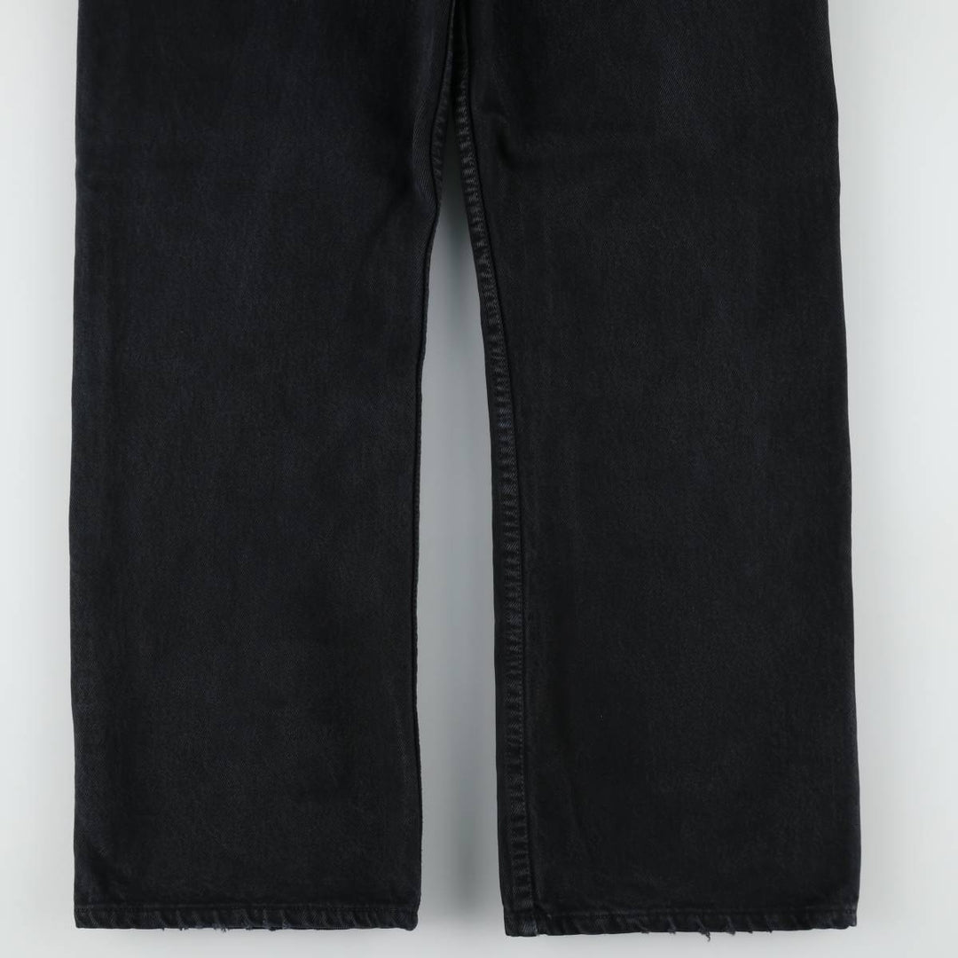 Levi's 501 0165 Euro Model Black Denim Straight Leg Jeans, Made in Spain, Men's Size W30 (approx.) cotton black type Vintage Second Hand