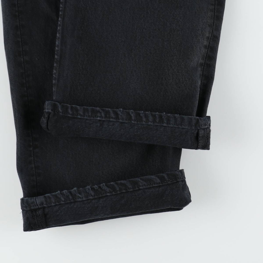 Levi's 501 0165 Euro Model Black Denim Straight Leg Jeans, Made in Spain, Men's Size W30 (approx.) cotton black type Vintage Second Hand
