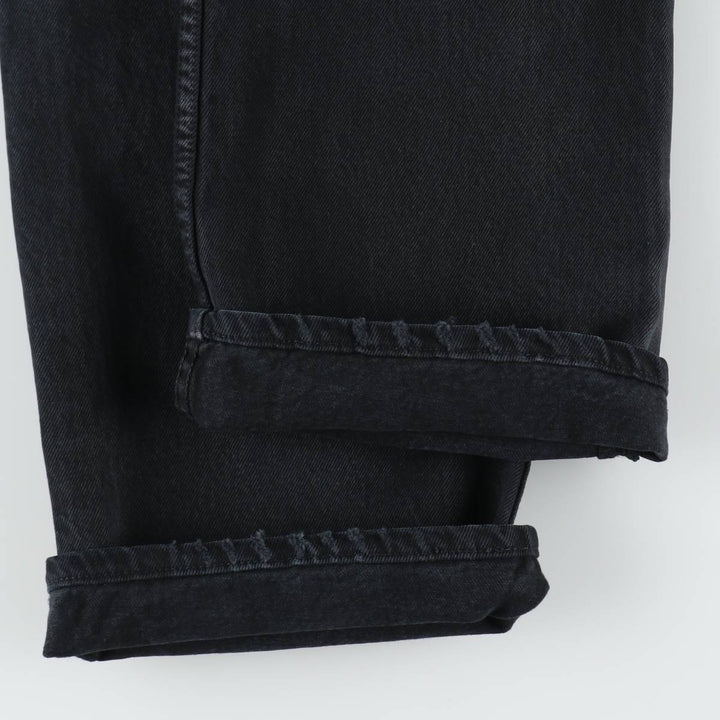Levi's 501 0165 Euro Model Black Denim Straight Leg Jeans, Made in Spain, Men's Size W30 (approx.) cotton black type Vintage Second Hand