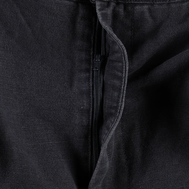 Tommy Hilfiger two-pleat cotton x linen shorts, men's size W37 (approx.) linen navy blue type Vintage Second Hand