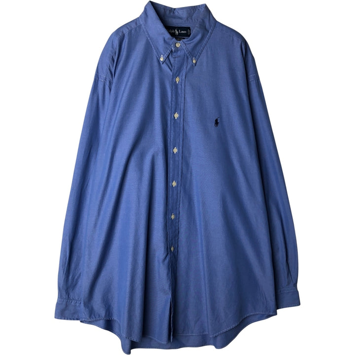 Ralph Lauren Classic Fit Long Sleeve Button Down Shirt Men's XL cotton blue type Vintage Second Hand