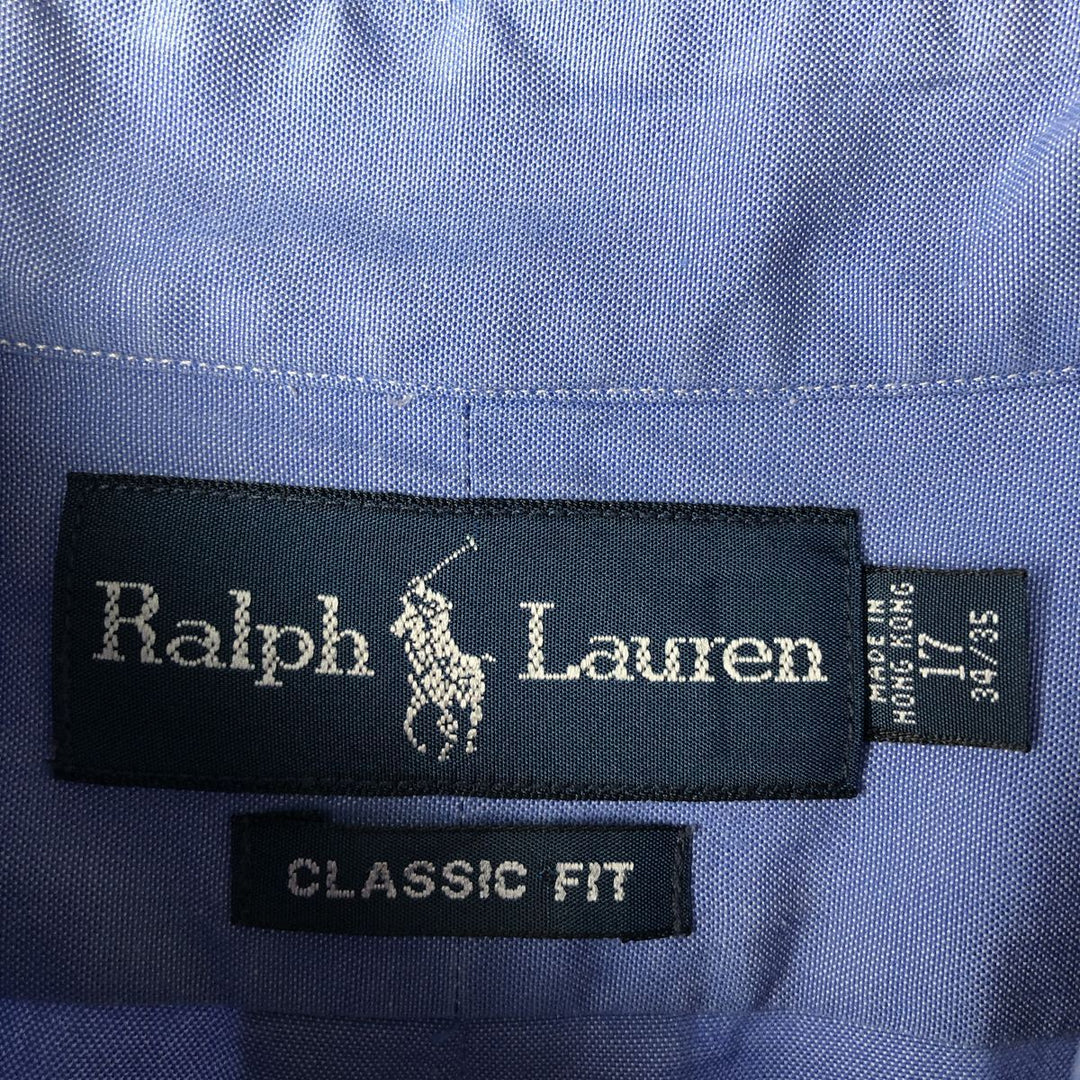 Ralph Lauren Classic Fit Long Sleeve Button Down Shirt Men's XL cotton blue type Vintage Second Hand