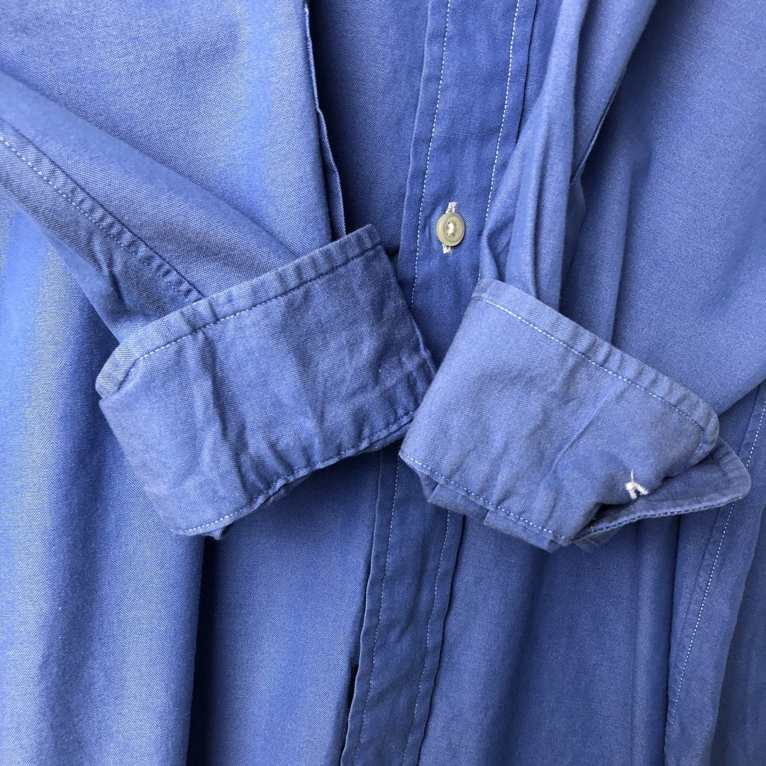 Ralph Lauren Classic Fit Long Sleeve Button Down Shirt Men's XL cotton blue type Vintage Second Hand