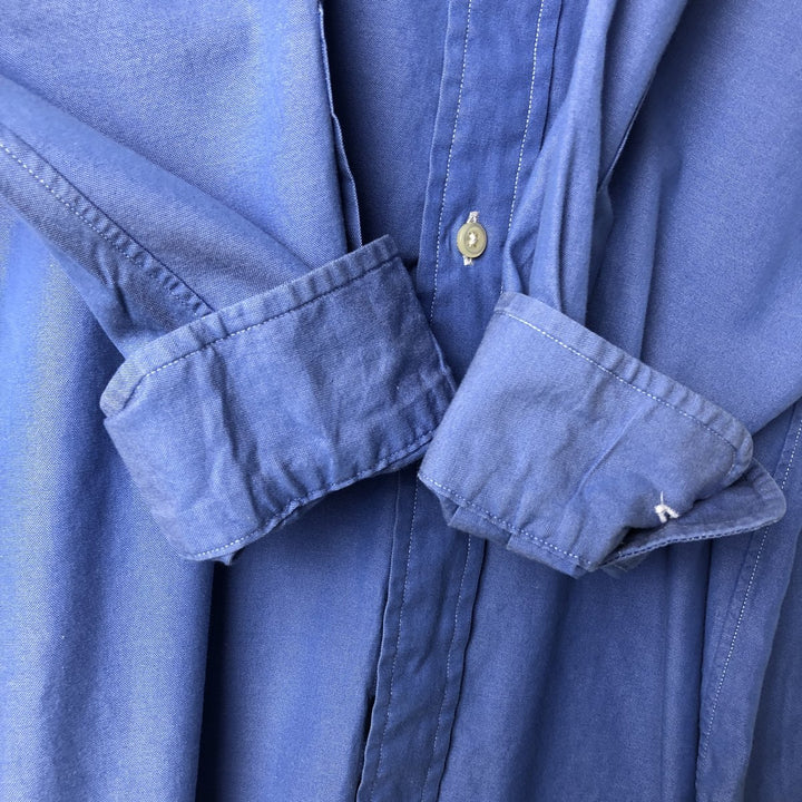 Ralph Lauren Classic Fit Long Sleeve Button Down Shirt Men's XL cotton blue type Vintage Second Hand
