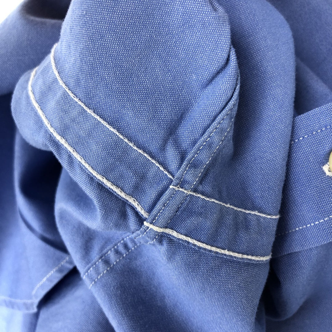 Ralph Lauren Classic Fit Long Sleeve Button Down Shirt Men's XL cotton blue type Vintage Second Hand