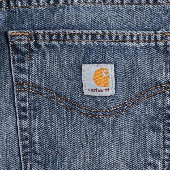 Carhartt Relaxed Fit Tapered Denim Pants for Men, W33 equivalent cotton blue type Vintage Second Hand