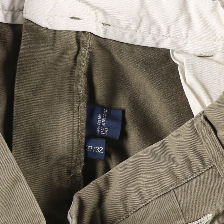 Ralph Lauren POLO by Ralph Lauren HAMMOND PANT, two-pleat chino pants, men's, w31 equivalent cotton Khaki type Vintage Second Hand