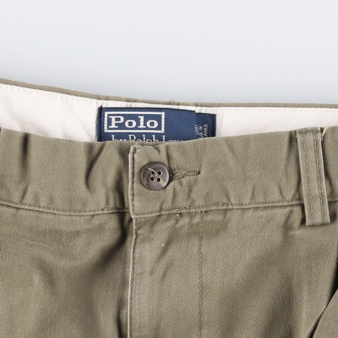 Ralph Lauren POLO by Ralph Lauren HAMMOND PANT, two-pleat chino pants, men's, w31 equivalent cotton Khaki type Vintage Second Hand