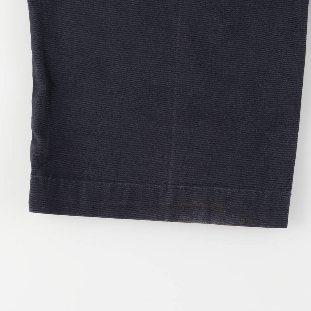 Vintage Ralph Lauren POLO GOLF two-pleat chino pants, men's size W34. cotton navy blue type Vintage Second Hand