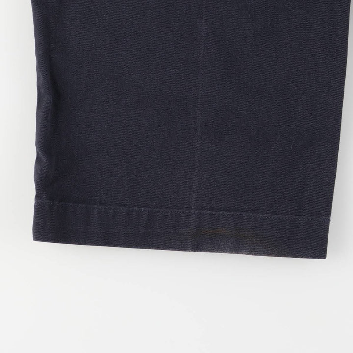 Vintage Ralph Lauren POLO GOLF two-pleat chino pants, men's size W34. cotton navy blue type Vintage Second Hand