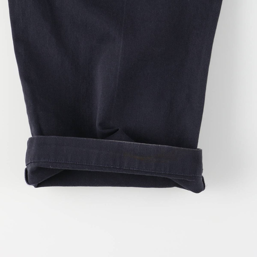 Vintage Ralph Lauren POLO GOLF two-pleat chino pants, men's size W34. cotton navy blue type Vintage Second Hand