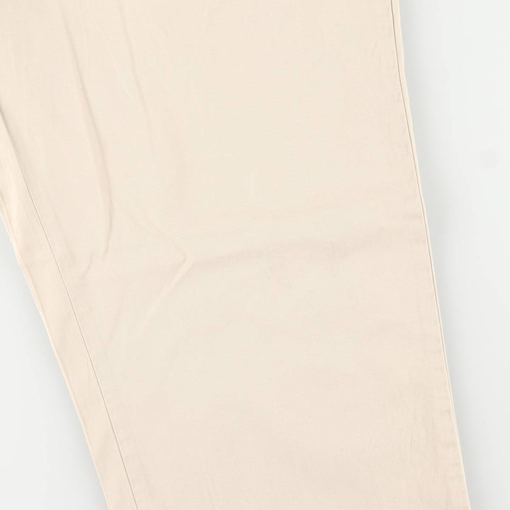 Ralph Lauren POLO by Ralph Lauren HAMMOND PANT, two-pleat chino pants, men's w36 equivalent cotton ivory Vintage Second Hand