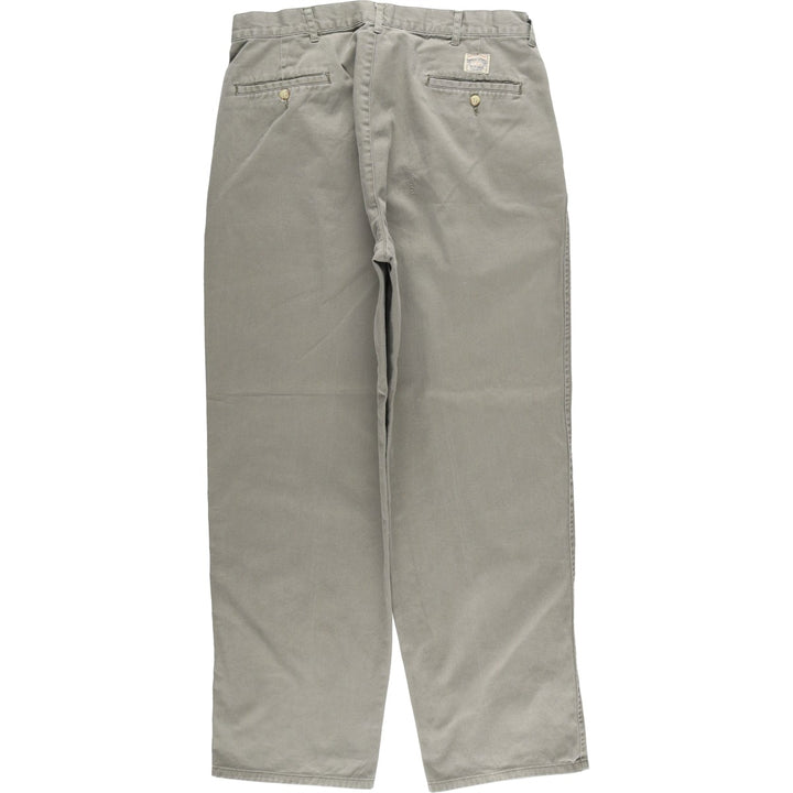 Ralph Lauren POLO by Ralph Lauren Two-pleat Chino Pants for Men, W34 equivalent cotton gray type Vintage Second Hand