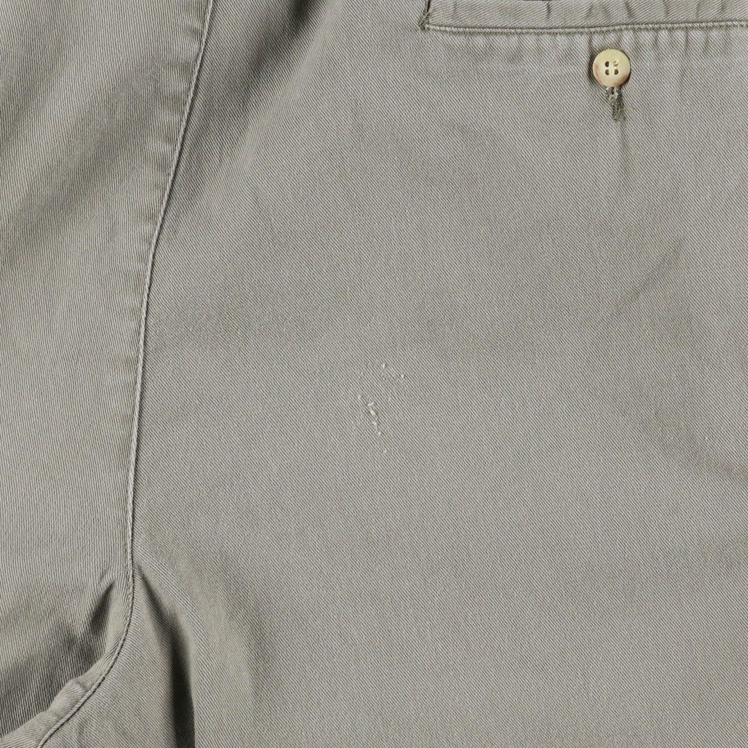 Ralph Lauren POLO by Ralph Lauren Two-pleat Chino Pants for Men, W34 equivalent cotton gray type Vintage Second Hand