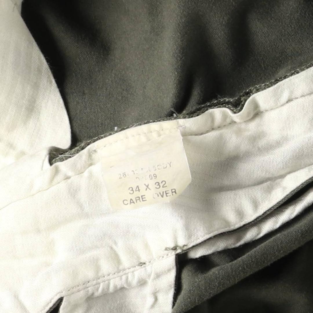 Ralph Lauren POLO by Ralph Lauren Two-pleat Chino Pants for Men, W34 equivalent cotton Khaki type Vintage Second Hand