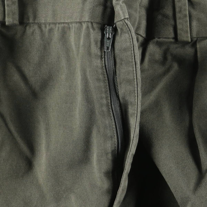 Ralph Lauren POLO by Ralph Lauren Two-pleat Chino Pants for Men, W34 equivalent cotton Khaki type Vintage Second Hand