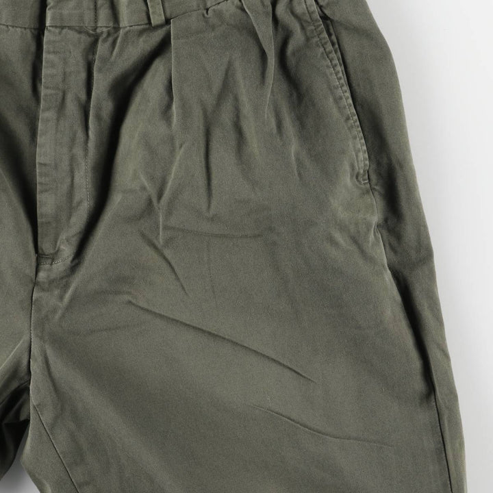 Ralph Lauren POLO by Ralph Lauren Two-pleat Chino Pants for Men, W34 equivalent cotton Khaki type Vintage Second Hand