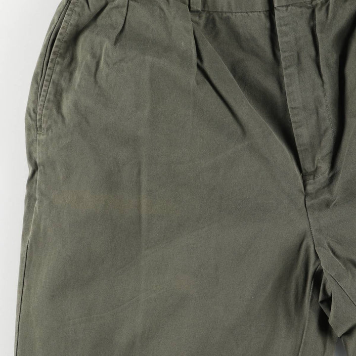 Ralph Lauren POLO by Ralph Lauren Two-pleat Chino Pants for Men, W34 equivalent cotton Khaki type Vintage Second Hand