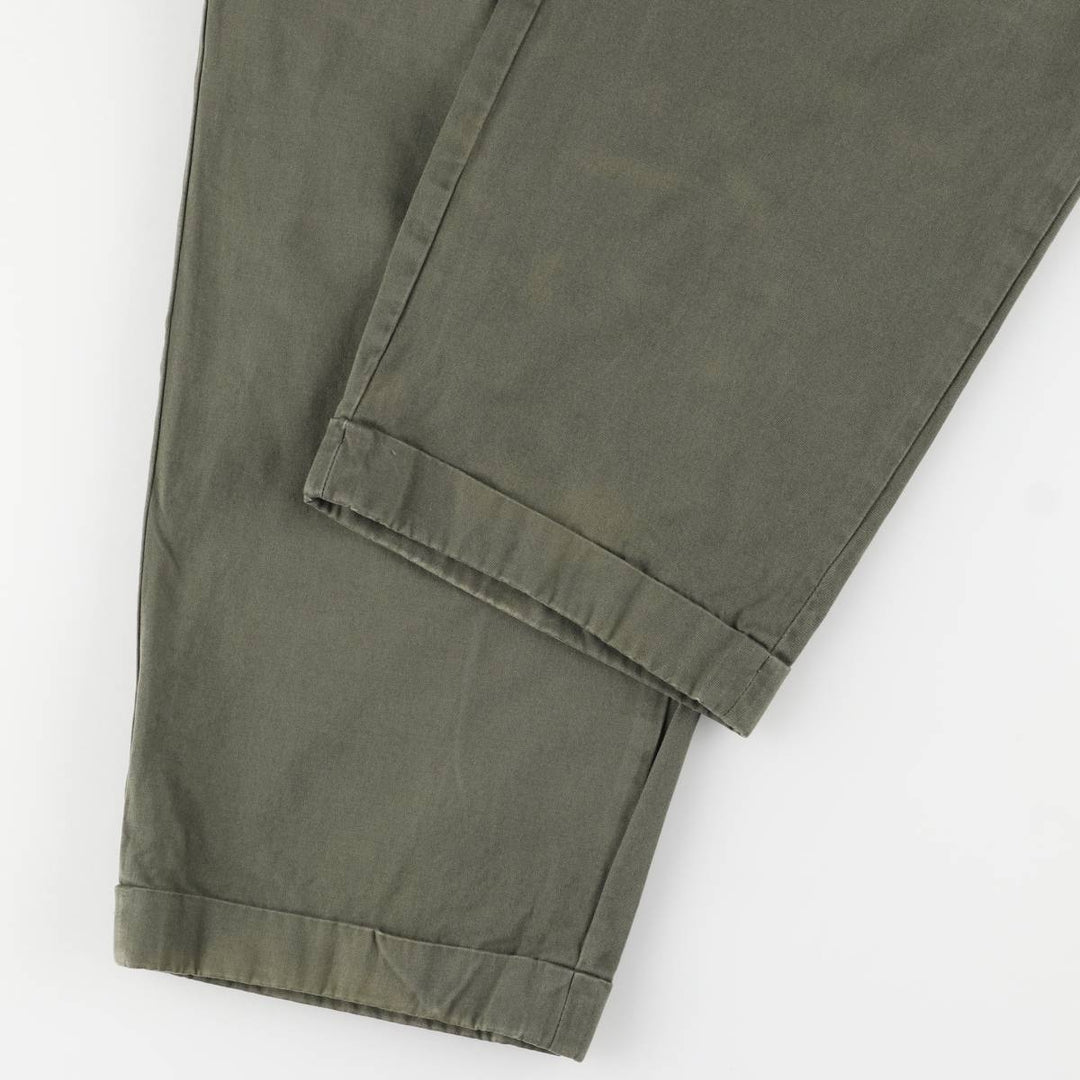 Ralph Lauren POLO by Ralph Lauren Two-pleat Chino Pants for Men, W34 equivalent cotton Khaki type Vintage Second Hand