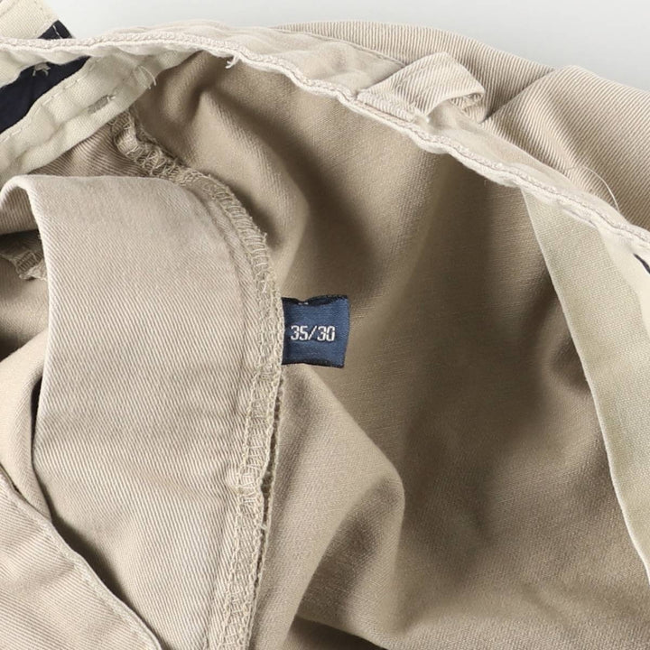 Ralph Lauren Polo Ralph Lauren Two-pleat Chino Pants for Men, W34 equivalent cotton Beige type Vintage Second Hand