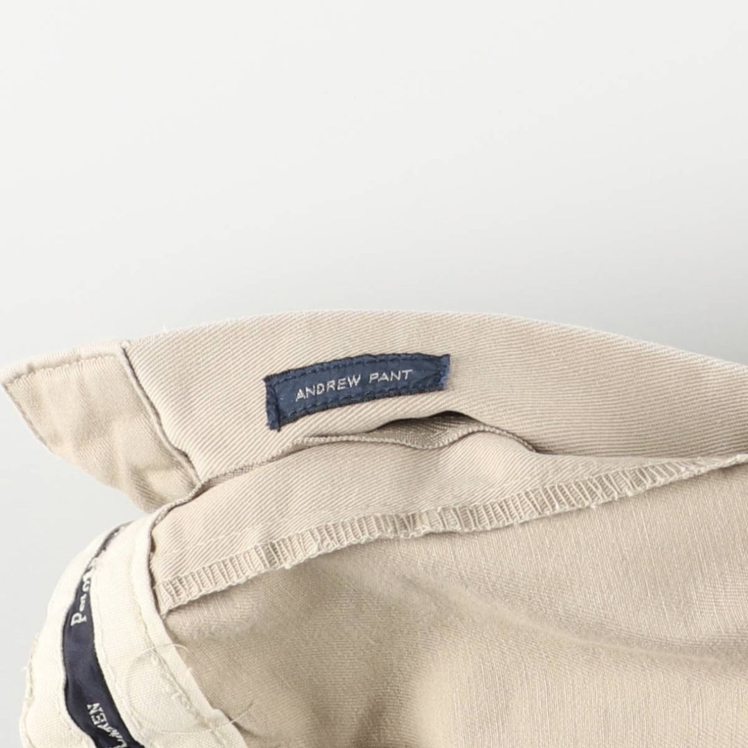 Ralph Lauren Polo Ralph Lauren Two-pleat Chino Pants for Men, W34 equivalent cotton Beige type Vintage Second Hand