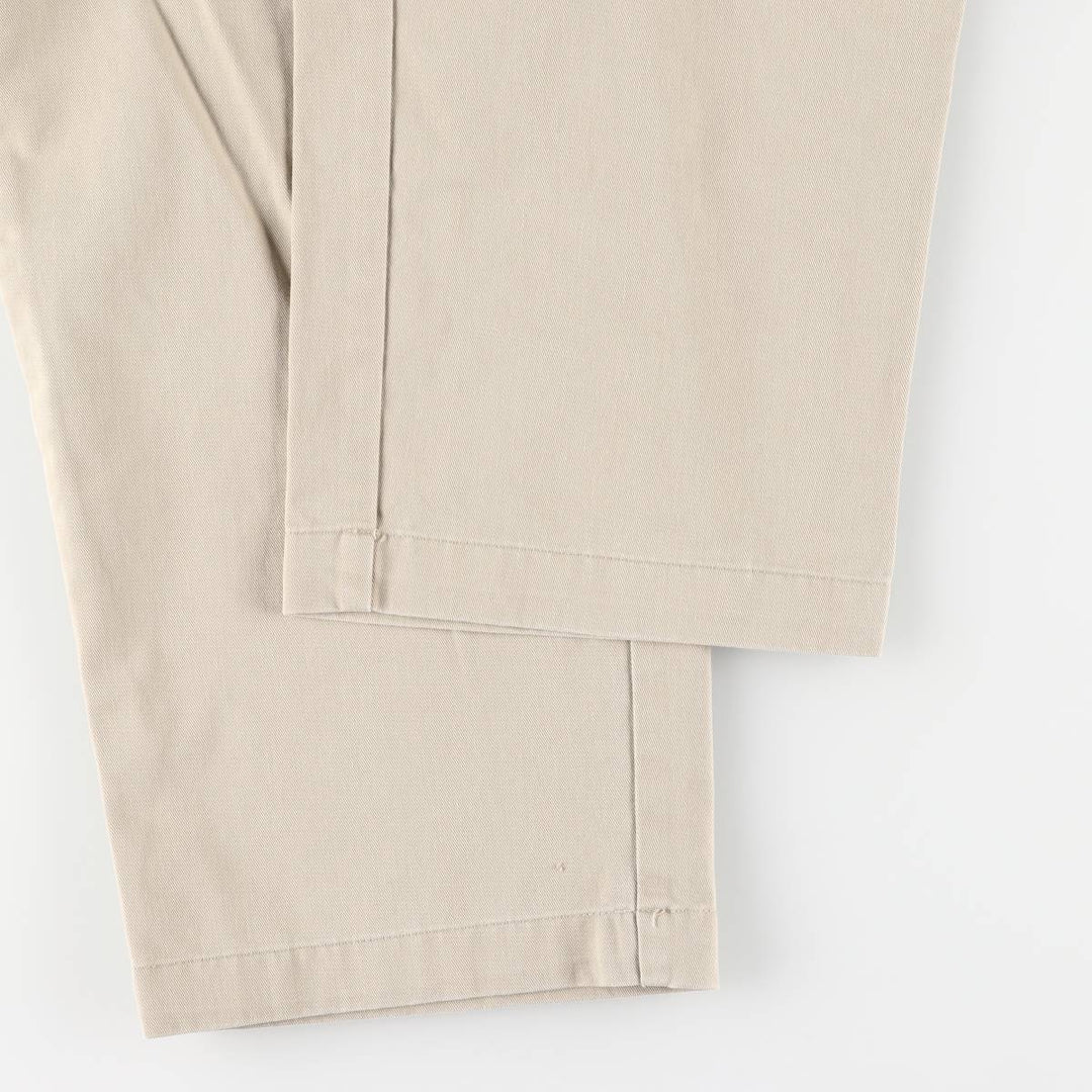 Ralph Lauren Polo Ralph Lauren Two-pleat Chino Pants for Men, W34 equivalent cotton Beige type Vintage Second Hand