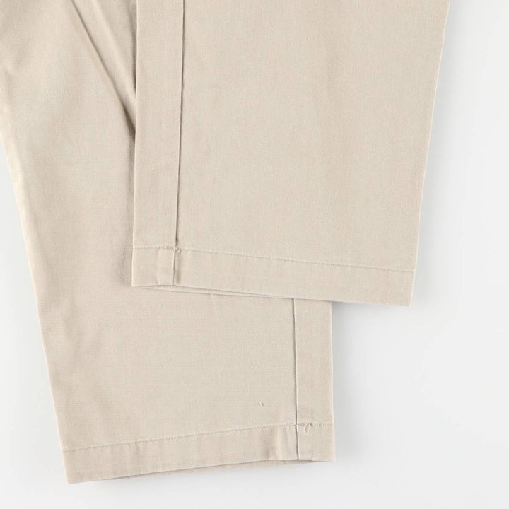 Ralph Lauren Polo Ralph Lauren Two-pleat Chino Pants for Men, W34 equivalent cotton Beige type Vintage Second Hand