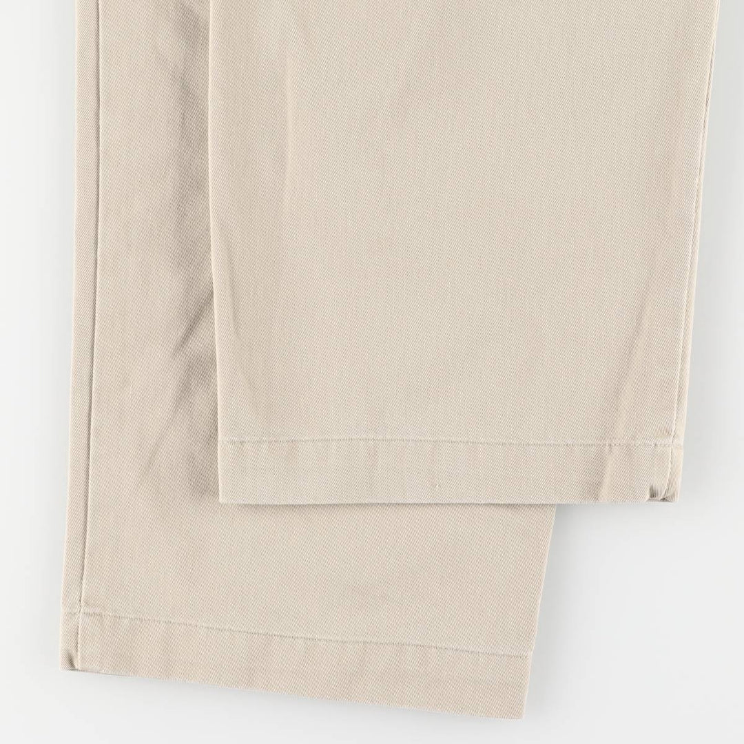 Ralph Lauren Polo Ralph Lauren Two-pleat Chino Pants for Men, W34 equivalent cotton Beige type Vintage Second Hand