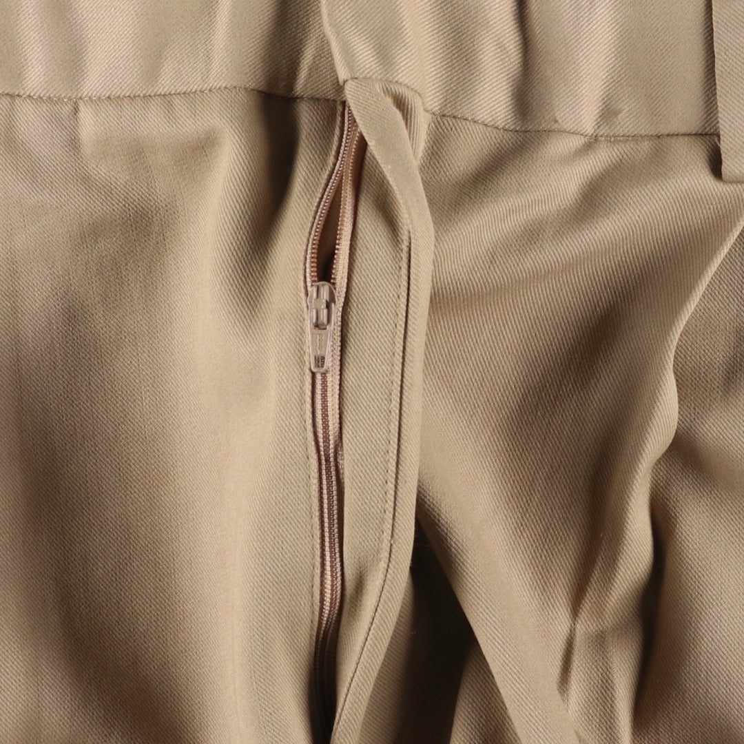 Dockers Two-pleat Slacks, Men's, Size W35 Viscose Khaki type beige Vintage Second Hand