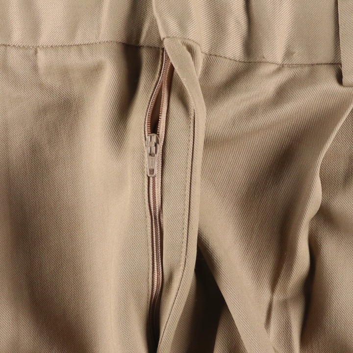 Dockers Two-pleat Slacks, Men's, Size W35 Viscose Khaki type beige Vintage Second Hand