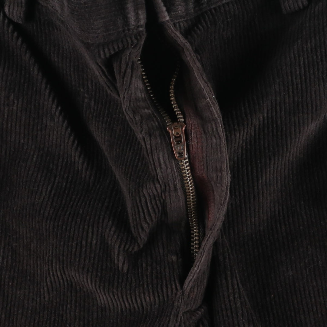 90s-00'S Vintage LLBean Classic Fit Corduroy Pants, Men's, Size 36 Organic cotton Charcoal Vintage Second Hand