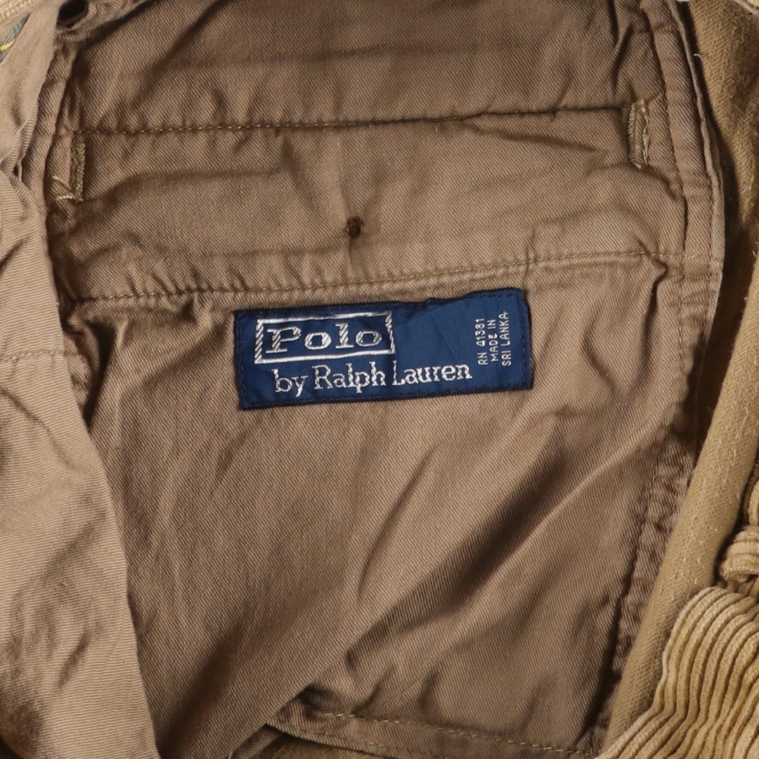 Ralph Lauren POLO by Ralph Lauren Corduroy Pants Men's W33 cotton beige type brown Vintage Second Hand