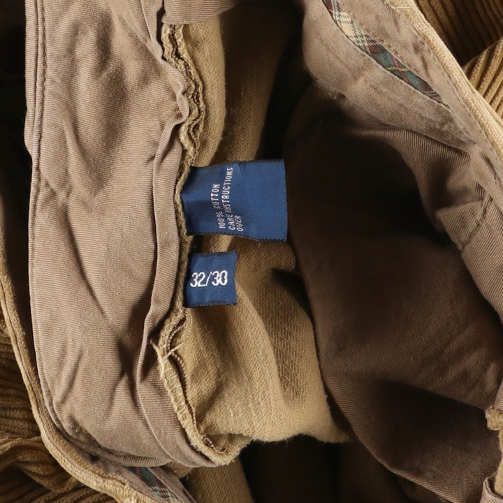 Ralph Lauren POLO by Ralph Lauren Corduroy Pants Men's W33 cotton beige type brown Vintage Second Hand
