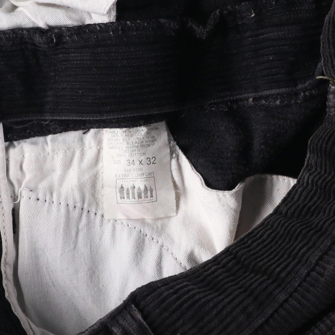 Lee RIDERS Corduroy Pants Men's Size W30 cotton black type Vintage Second Hand