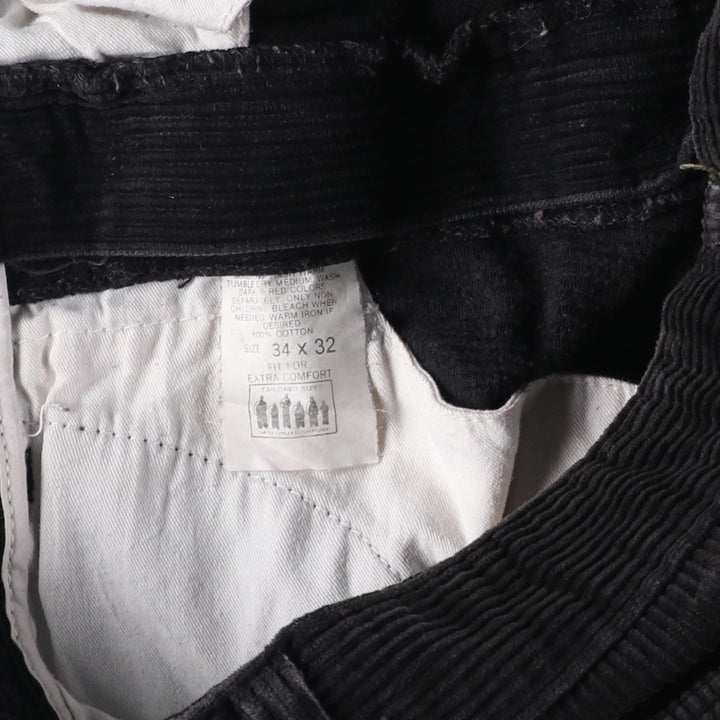 Lee RIDERS Corduroy Pants Men's Size W30 cotton black type Vintage Second Hand