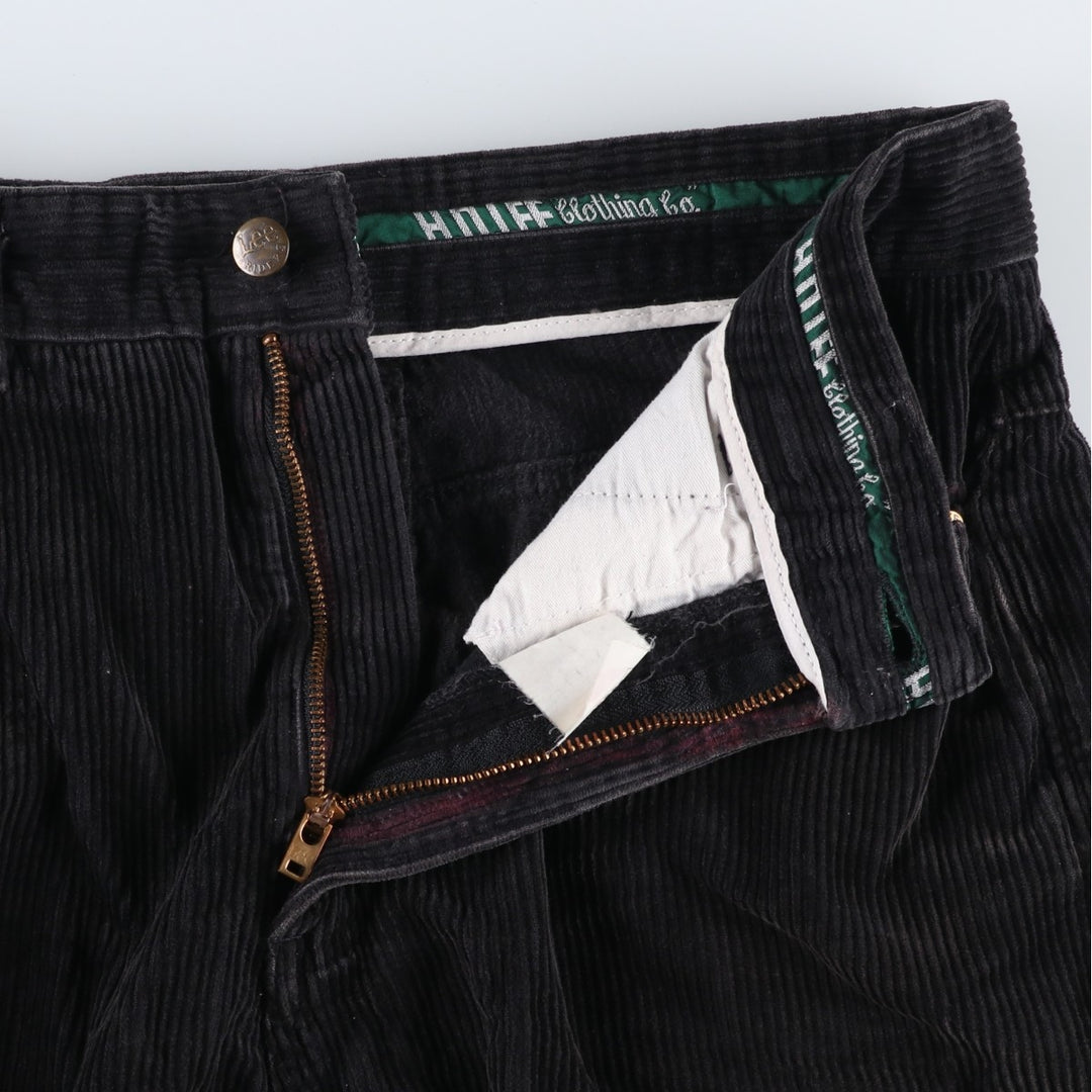 Lee RIDERS Corduroy Pants Men's Size W30 cotton black type Vintage Second Hand