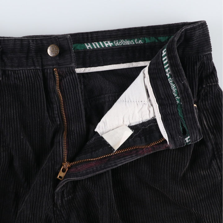Lee RIDERS Corduroy Pants Men's Size W30 cotton black type Vintage Second Hand