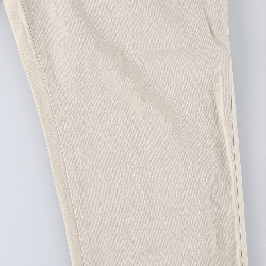 Ralph Lauren POLO by Ralph Lauren HAMMOND PANT, two-pleat chino pants, men's w35 equivalent cotton Beige type Vintage Second Hand
