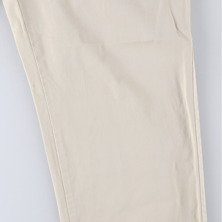 Ralph Lauren POLO by Ralph Lauren HAMMOND PANT, two-pleat chino pants, men's w35 equivalent cotton Beige type Vintage Second Hand