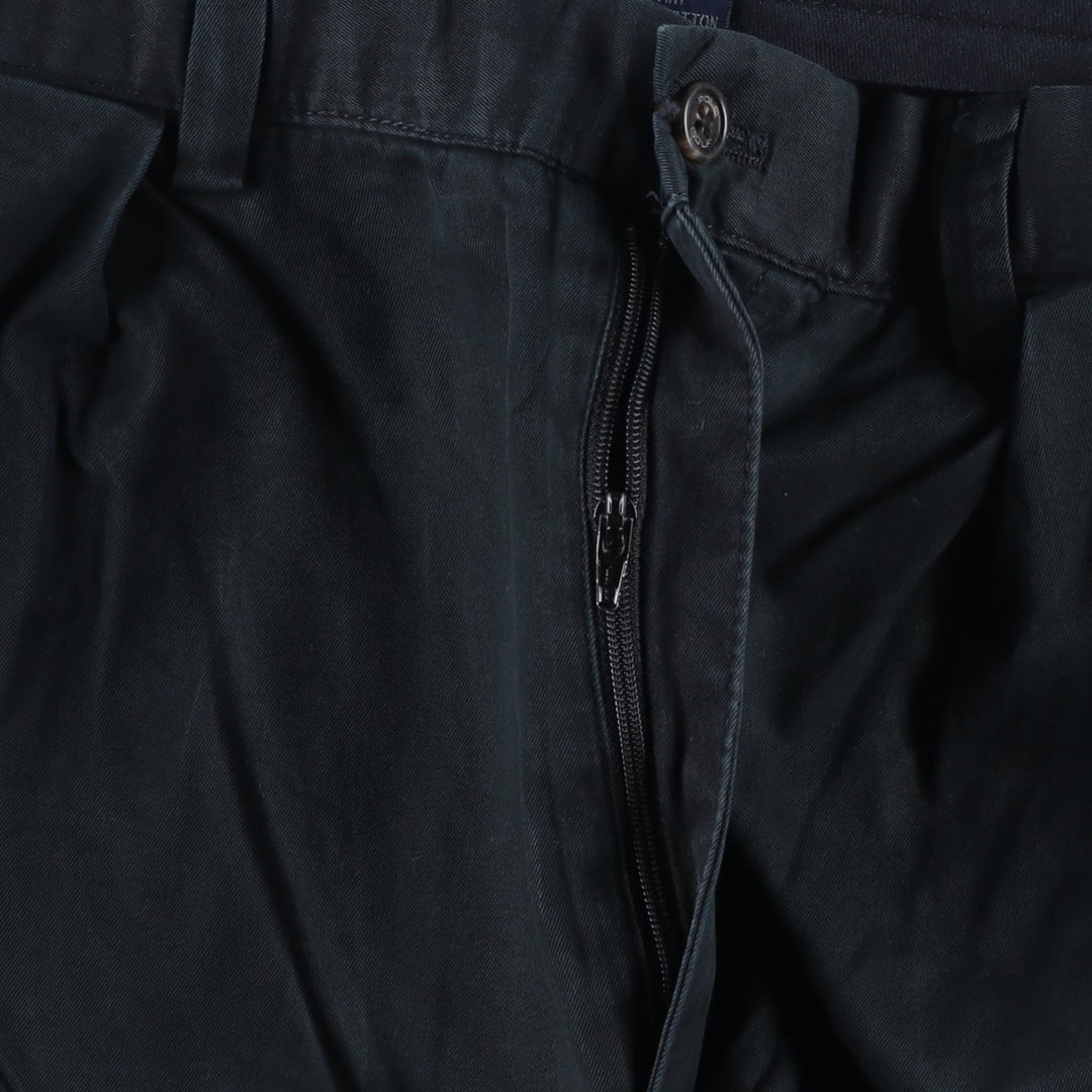 Ralph Lauren POLO GOLF Classic Golf Pant, two-pleat chino pants, men's size W34. cotton black type Vintage Second Hand