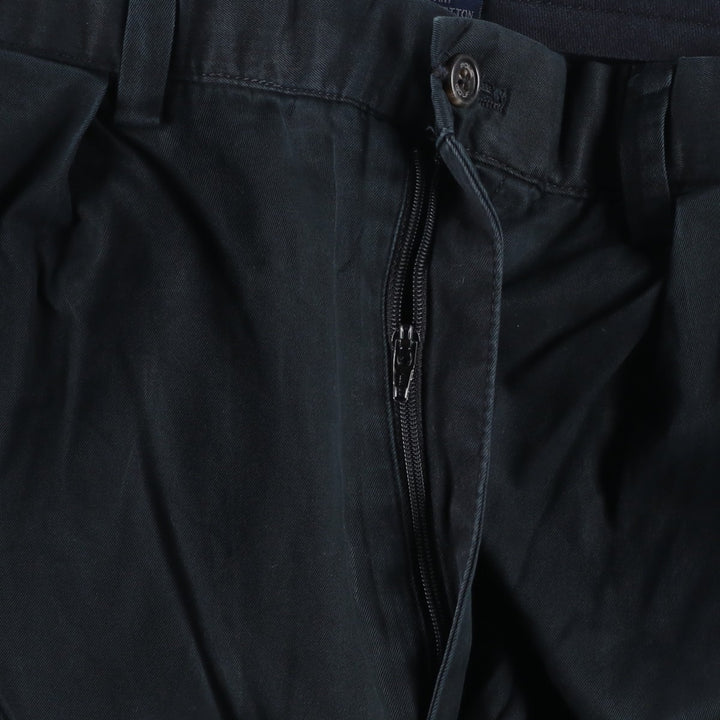 Ralph Lauren POLO GOLF Classic Golf Pant, two-pleat chino pants, men's size W34. cotton black type Vintage Second Hand
