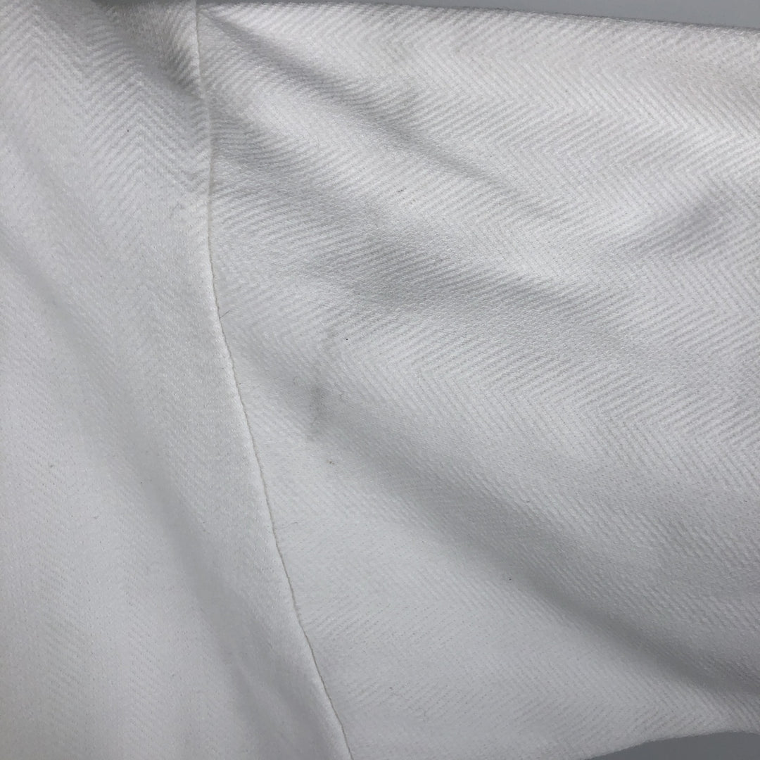 Ralph Lauren CHAPS Herringbone One-Point Logo Sweatshirt, Men's XL cotton pale white type Vintage Second Hand