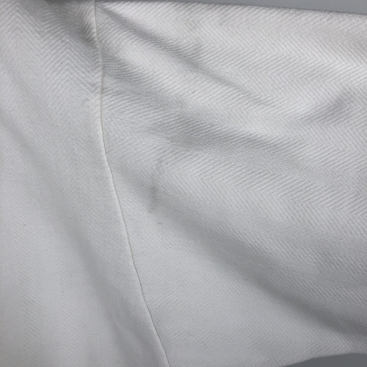 Ralph Lauren CHAPS Herringbone One-Point Logo Sweatshirt, Men's XL cotton pale white type Vintage Second Hand