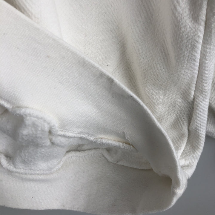 Ralph Lauren CHAPS Herringbone One-Point Logo Sweatshirt, Men's XL cotton pale white type Vintage Second Hand