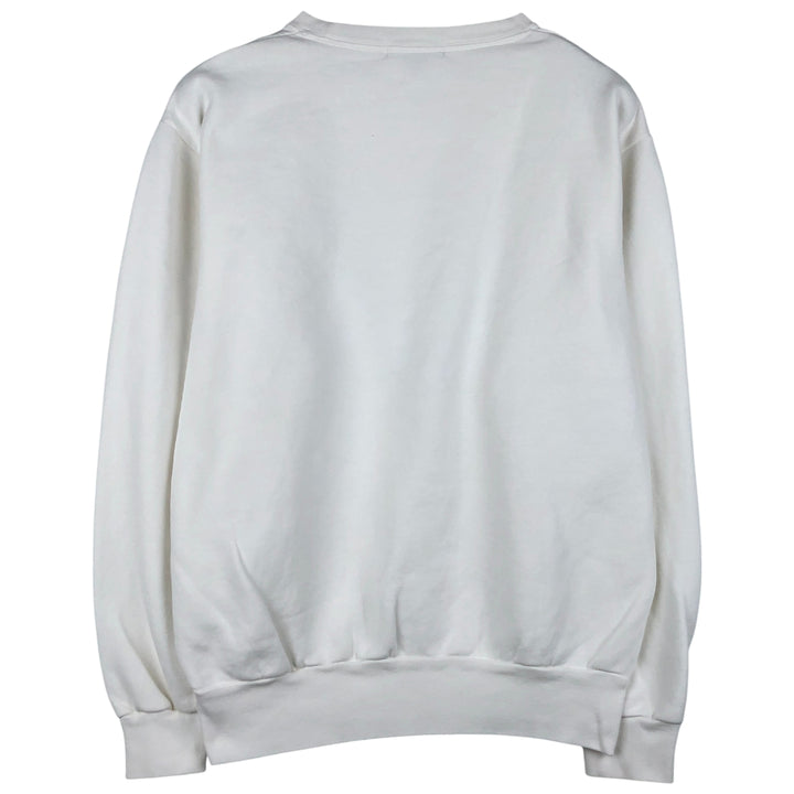 Ralph Lauren POLO by Ralph Lauren One Point Logo Sweatshirt Trainer Men's M size cotton white type Vintage Second Hand