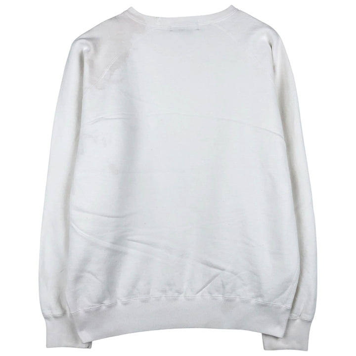 Ralph Lauren POLO by Ralph Lauren One Point Logo Sweatshirt Trainer Men's M size cotton white type Vintage Second Hand