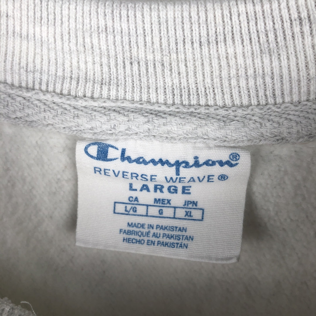 Champion REVERSE WEAVE Reverse Weave College Sweatshirt Trainer Men's L size unclear gray type Vintage Second Hand