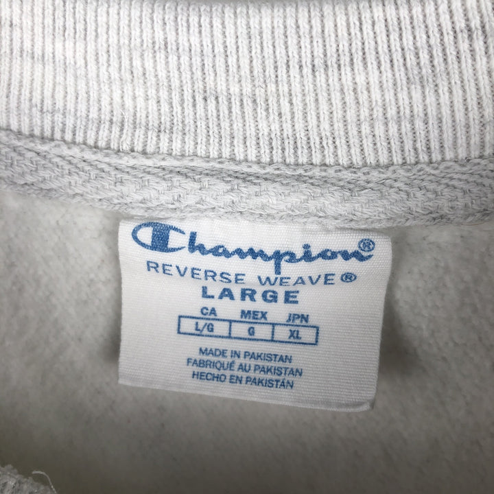 Champion REVERSE WEAVE Reverse Weave College Sweatshirt Trainer Men's L size unclear gray type Vintage Second Hand