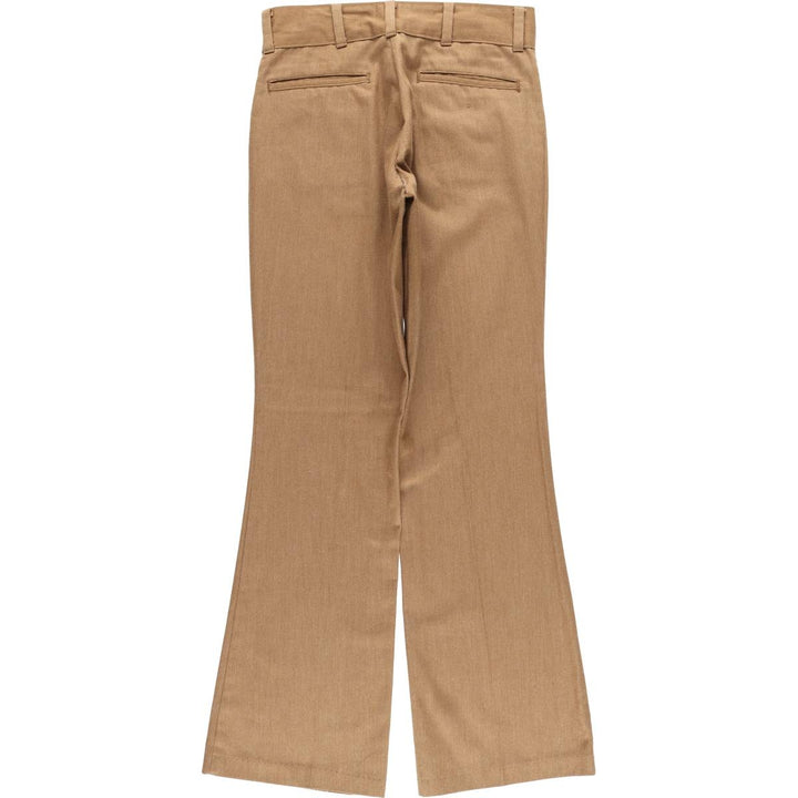 Vintage 1970'S Sears PUT ON SHOP flared slacks, women's size L (w30). unclear brown type Vintage Second Hand